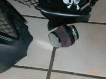 So sah der Arme aus nach dem ersten voll crash